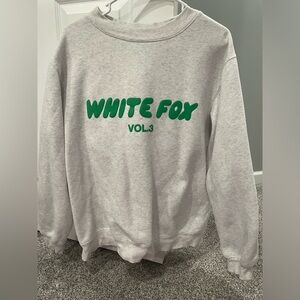 White fox crewneck